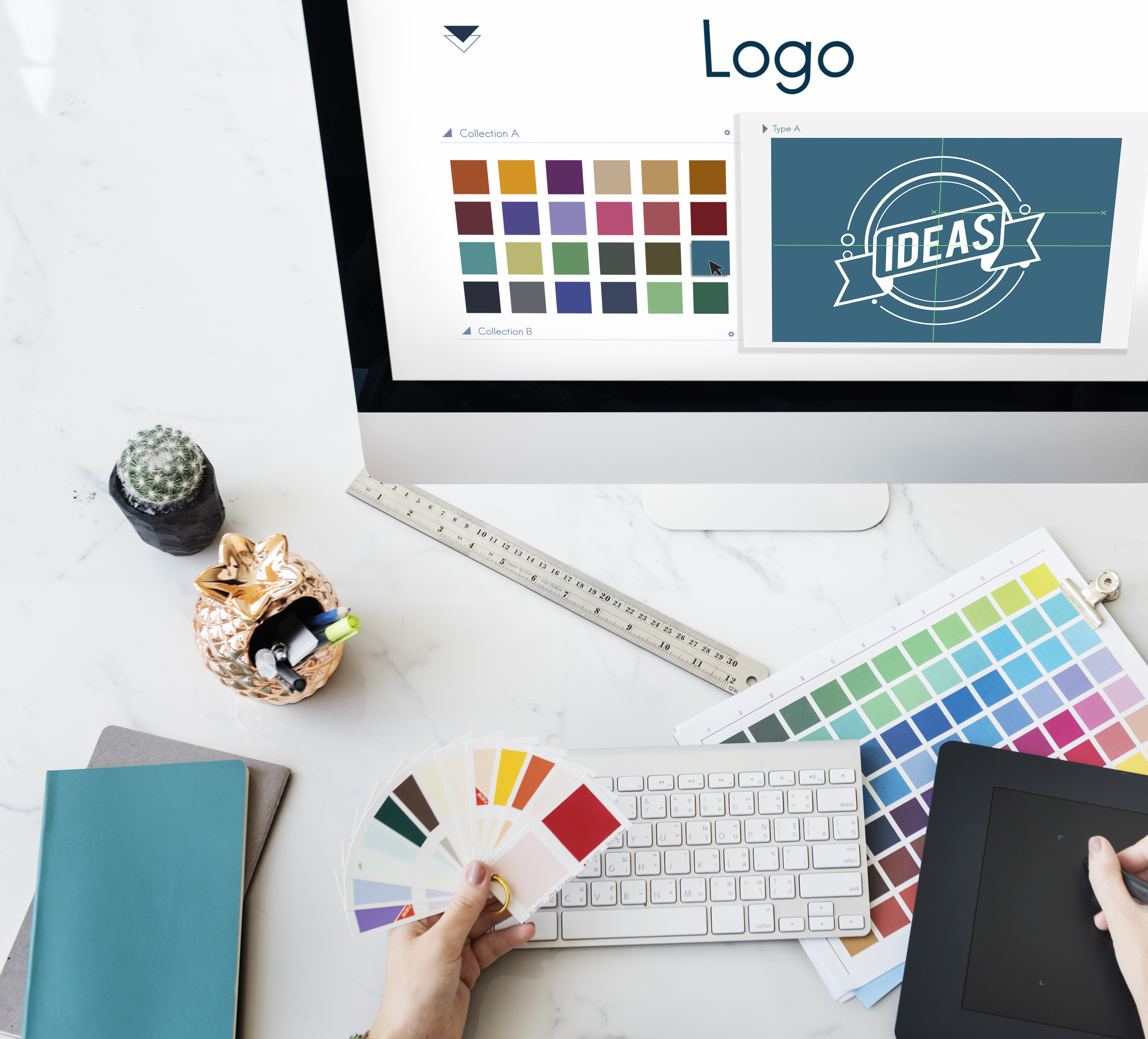 Logo Be Creative Inspiration Design Concept graphic design agency canada